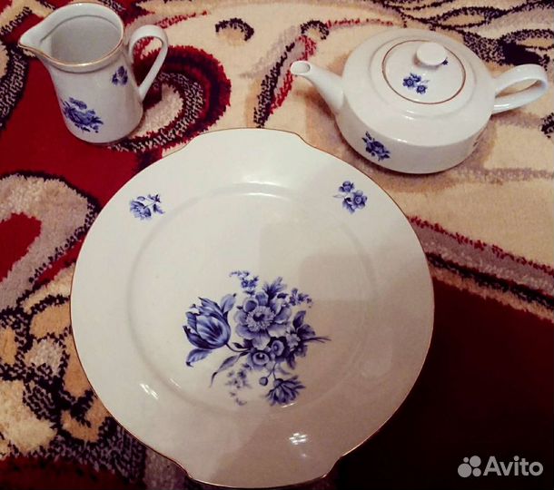 Сервиз kahla синий цветок
