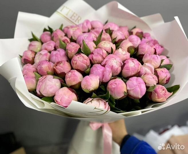 Пионы Букеты Цветы