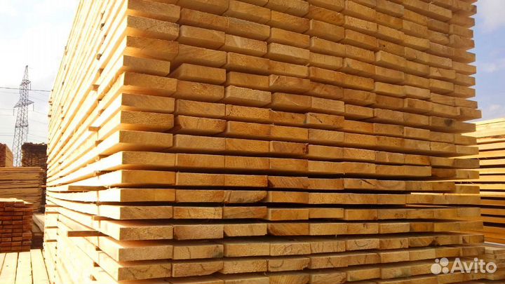 Строганная доска, сосна 35х90х6000мм