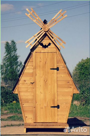 Дачный туалет деревянный ртю 450