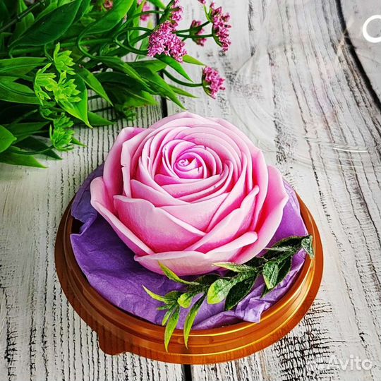 Мыло ручной работы цветы