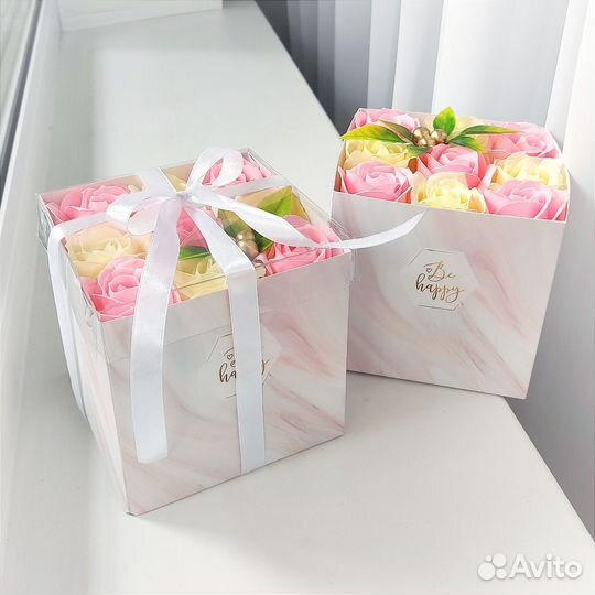 Букет из мыльных роз