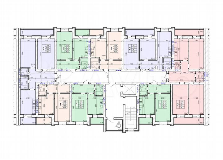2-к. квартира, 59,6 м², 10/10 эт.