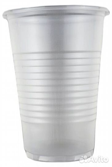 Пластиковые стаканы 200 мл прозрачные 100 шт