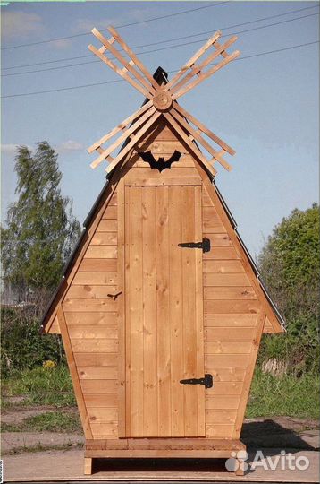 Дачный туалет деревянный Ц323