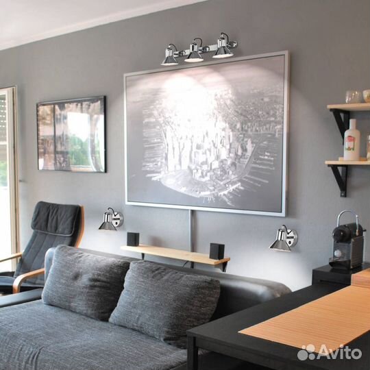 Светильник спот 3х25 Вт Е27 Хром