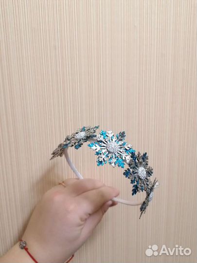 Ободок снежинка