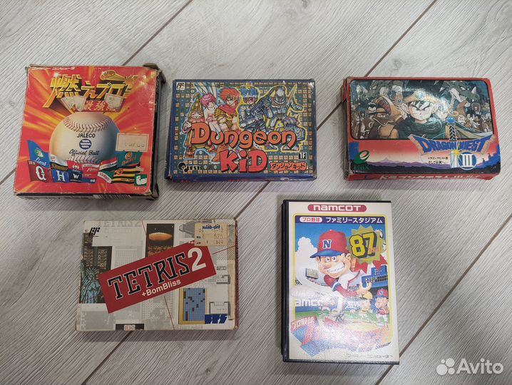 Коробочные картриджи Super Famicom, Famicom