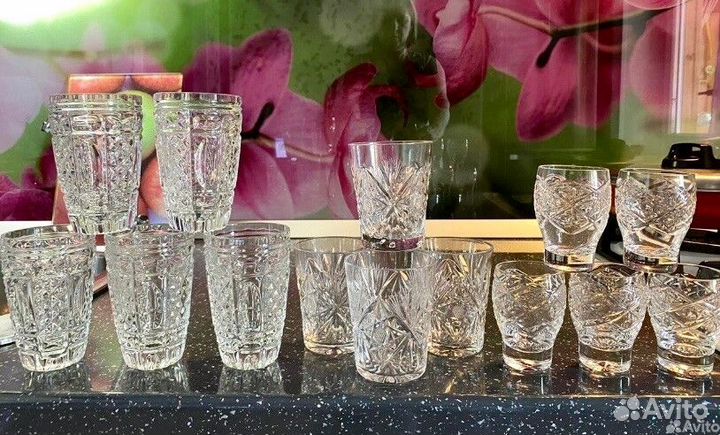 Стаканы Хрустальные СССР Набор