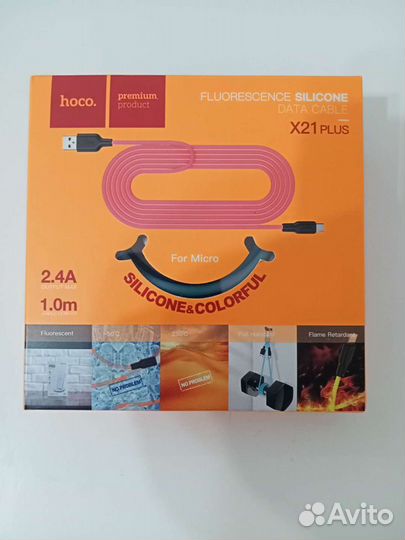 Кабель Hoco X21 Plus microUSB новый
