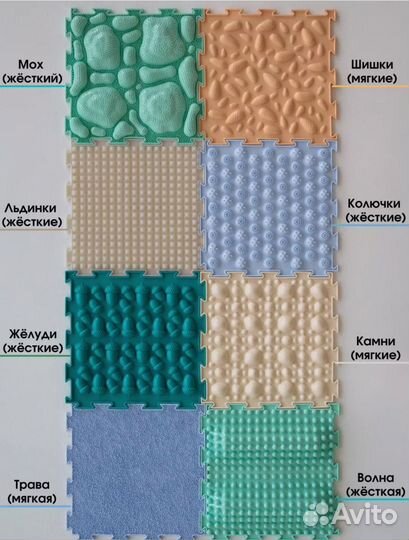 Детский массажный коврик ортодон