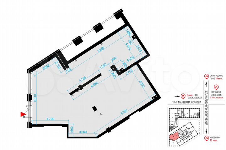 Сдам торговое помещение, 138.4 м²