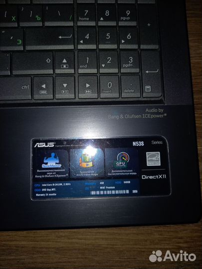 Ноутбук asus N53S