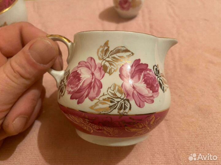 Молочник-сливочник, солонка, сахарница