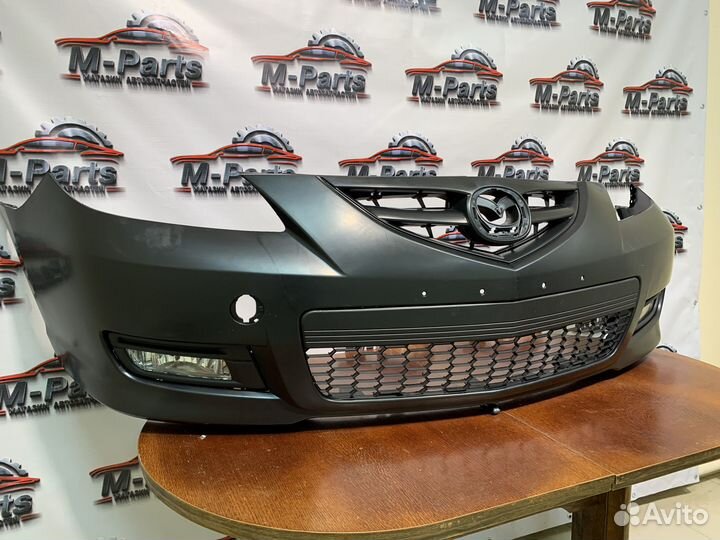 Бампер передний mazda 3 bk sedan sport в сборе
