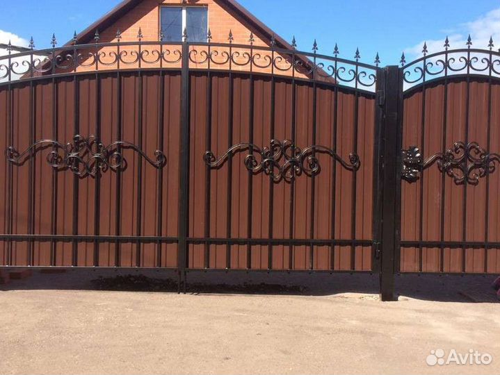 Ворота кованые