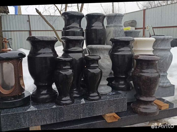 Ваза ритуальная гранит мрамор