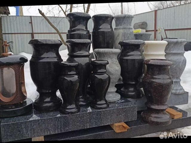 Ваза ритуальная гранит мрамор