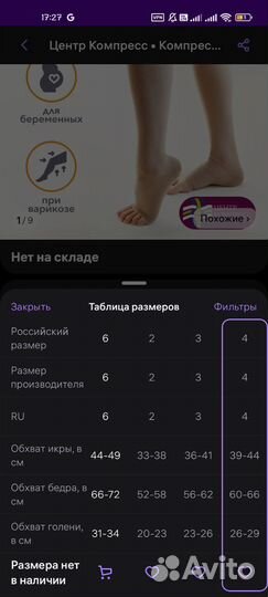 Компрессионные чулки 2 класс