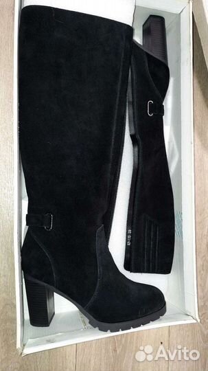 Сапоги осень весна женские 39 натуральная замша