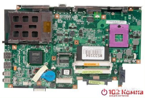Материнская плата ноутбука Asus X51L. не рабочая