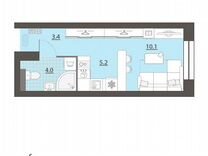Квартира-студия, 22,5 м², 9/32 эт.