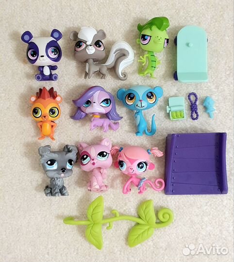 Littlest Pet Shop домик самолёт фигурки McDonald's