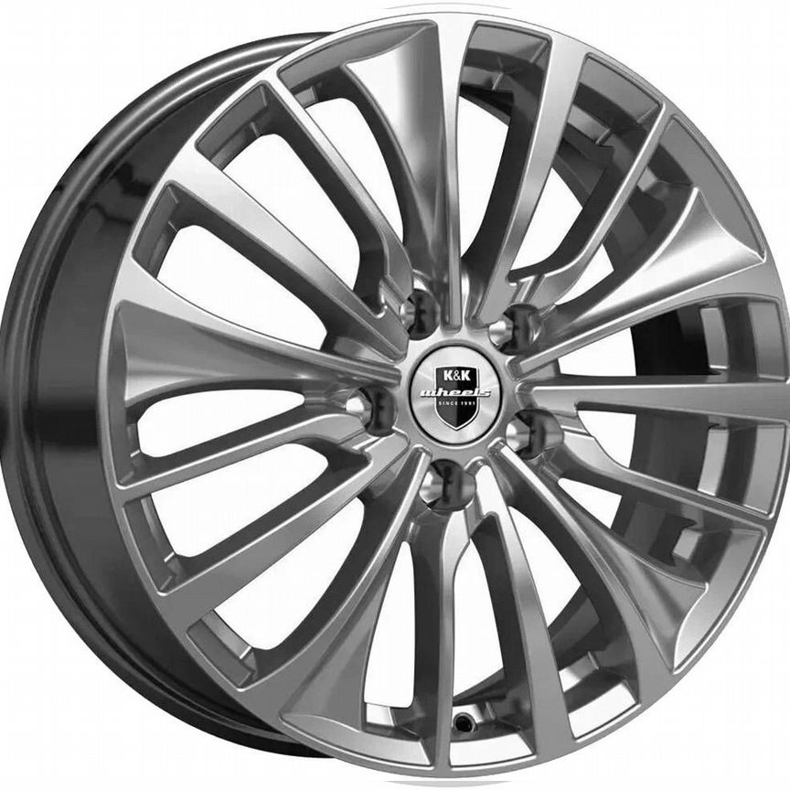 Диски K&K Flanker 6.5x17 5x114.3 ET50 D67.1 Дарк платинум