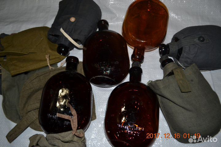 Стеклянные фляги ркка