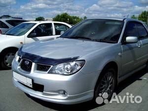 Дефлектор капота темный subaru impreza 2006-2008