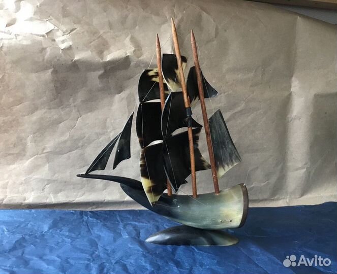 Модель корабля парусник фрегат СССР