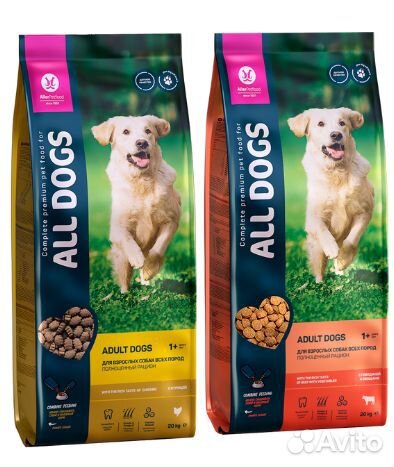 Корм для собак ALL dogs сухой 20 кг