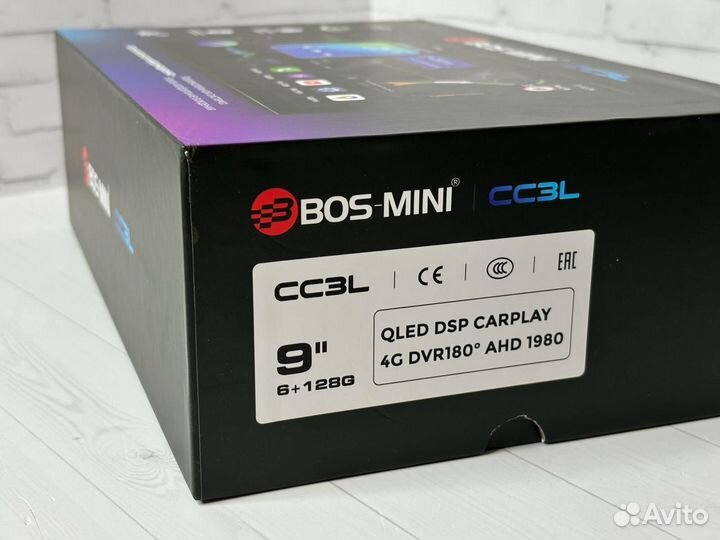 Магнитола Bos mini CC3L 6/128 Qled 9 дюйм