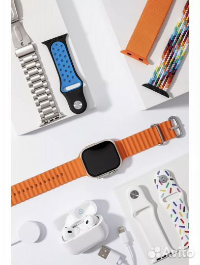 Ultra BIG Смарт часы набор 10 в 1 для iPhone