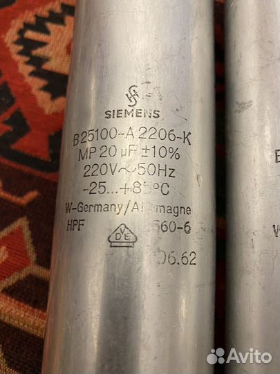 Конденсаторы siemens