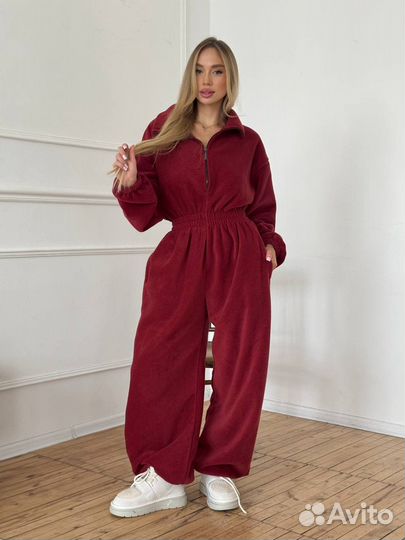 Комбинезон женский флисовый на резинке