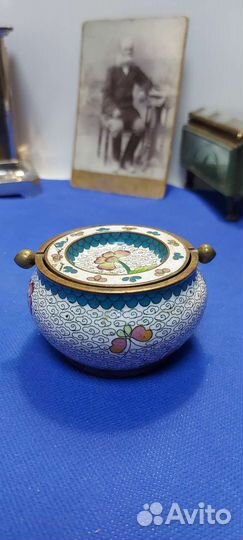 Пепельница клуазоне старый китай