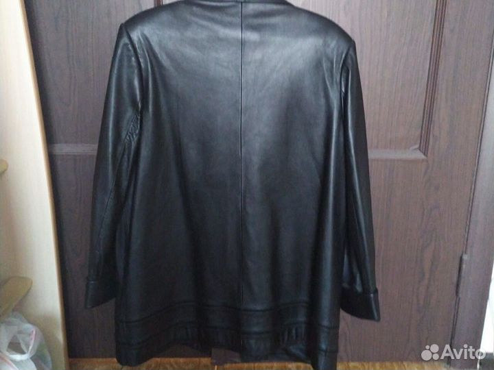 Куртка кожаная женская р 54 56