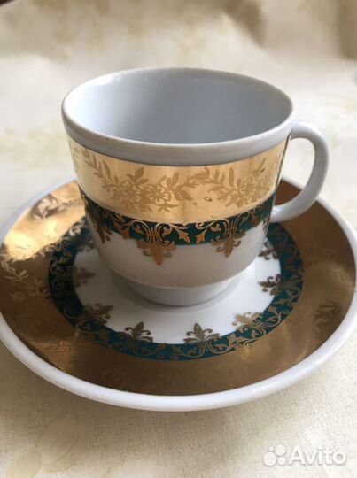 Кофейная чашка с блюдцем 100 мл Чехословакия