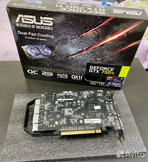 Видеокарта asus Geforce GTX750Ti 2Gb