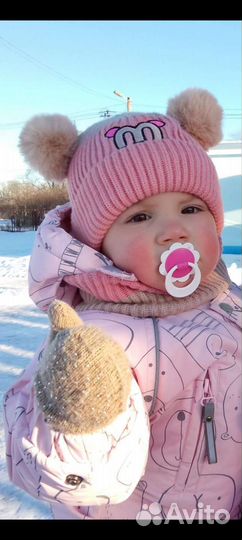 Комплект шапка, шарф