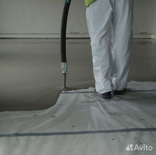 Наливной пол за один день. Станция