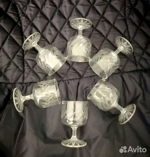 Посуда рюмки, стопки, фужеры, хрусталь, стекло