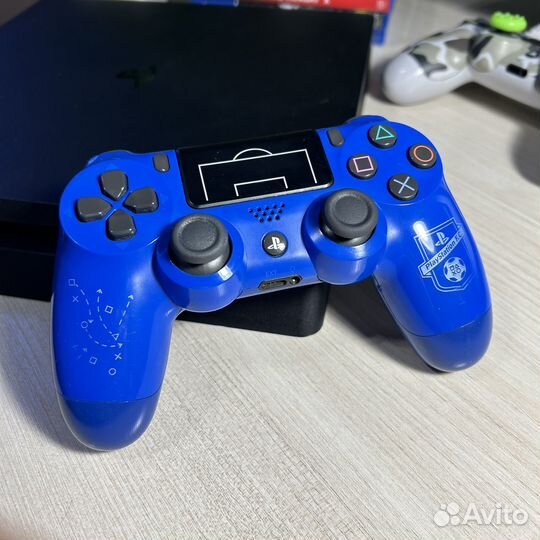 Ps4 slim 2 джойстика с играми