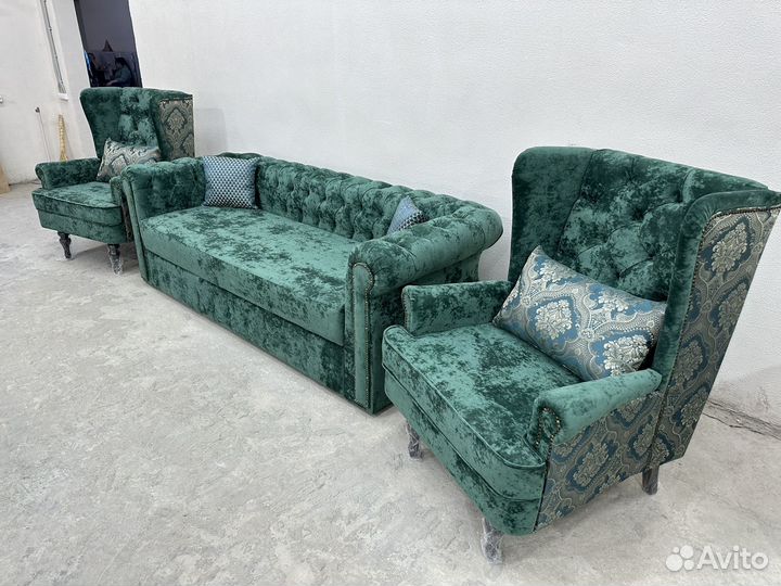 Диван Честер механизм дельфин