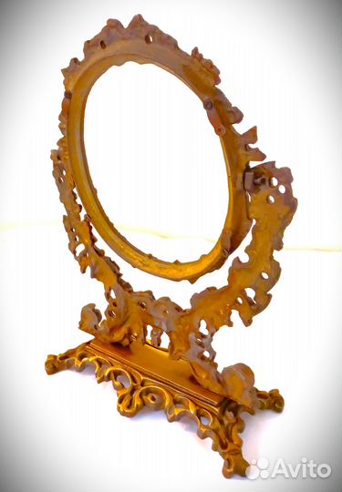 Антикварное зеркало в бронзе