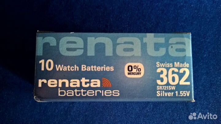 Батарейки renata 362 1.55V