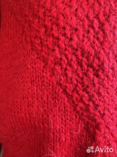 Свитер мохеровый ручная вязка винтаж