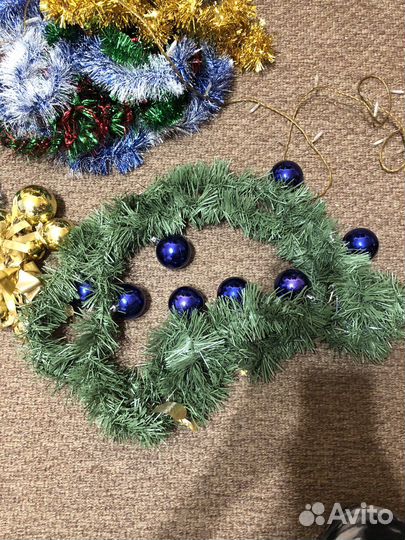 Елочные игрушки СССР мишура