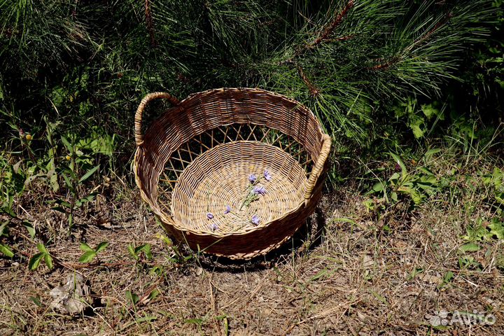 Корзина плетеная большая ручная работа
